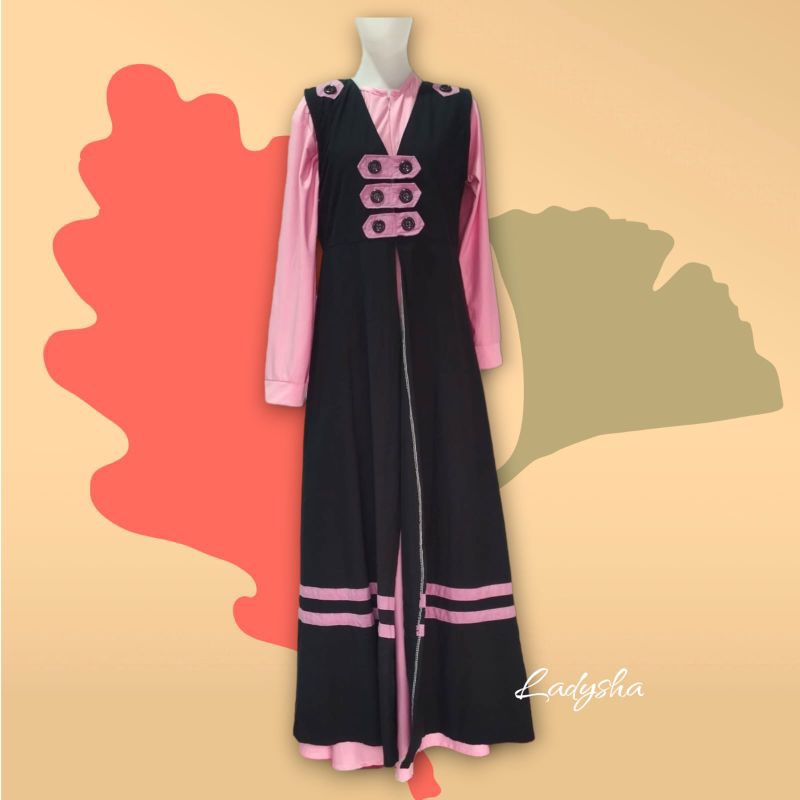 GAMIS PINK HITAM REMAJA