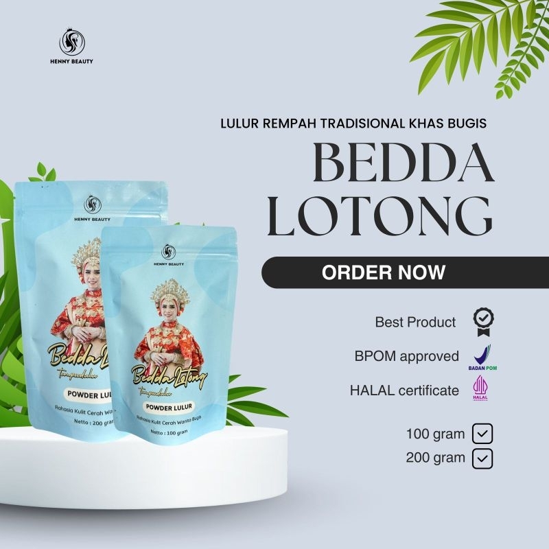Lulur Bedda Lotong Bubuk Henny Beauty