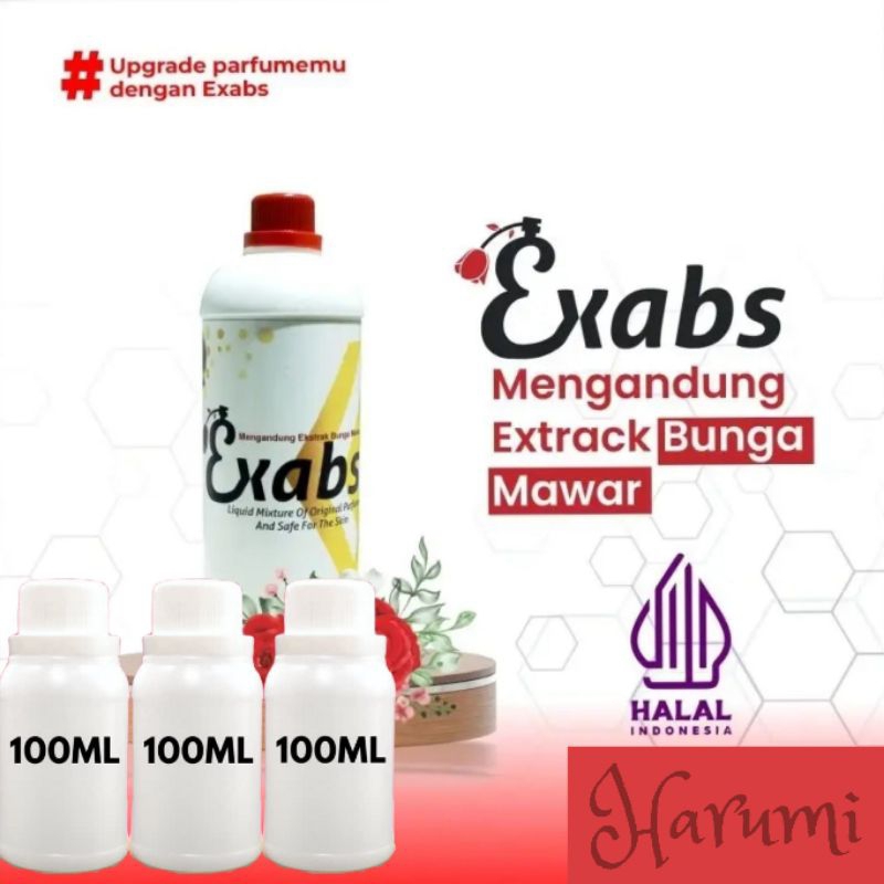 exabs pelarut parfum / campuran PARFUM spray kemasan 100ml