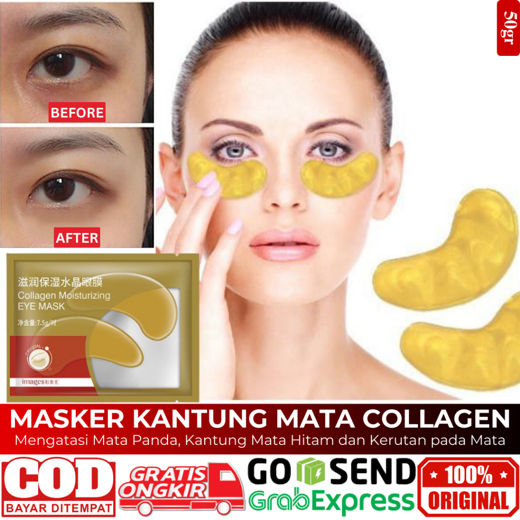 Masker Kantung Mata Collagen Mengatasi Mata Panda, Kantung Mata Hitam dan Kerutan
