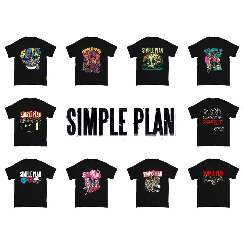 Kaos Simple Plan Band Music / Baju Simple Plan Musik / Kaos Band Simple Plan / Baju Band Simple Plan