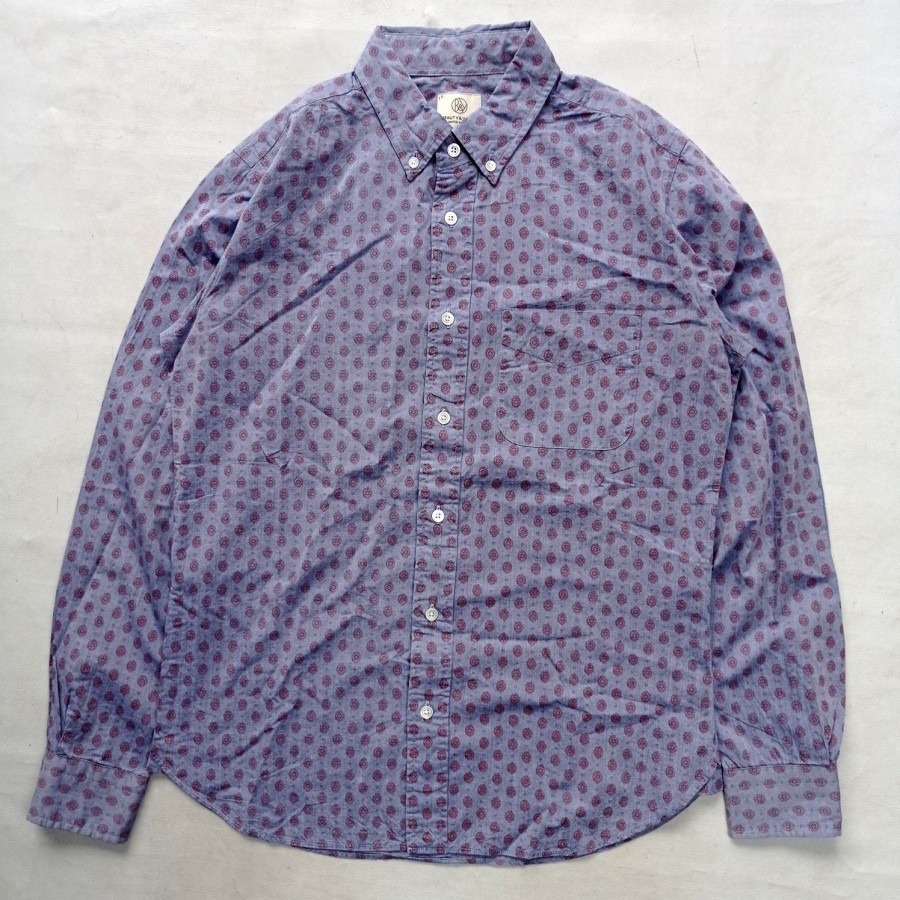 kemeja beauty & youth united arrows Japan pattern buttondown shirt