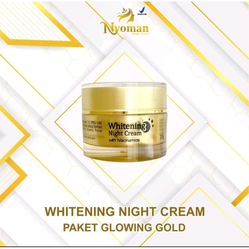 NIGHT CREAM GLOWING GOLD NYOMAN SKINCARE