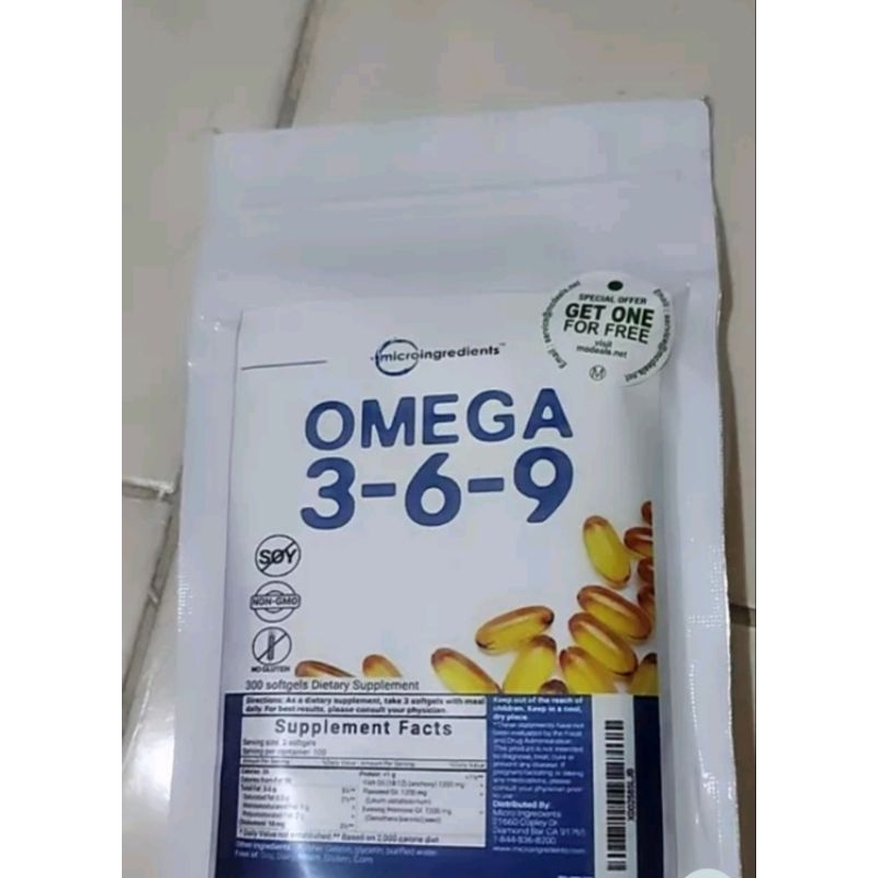 Microingredient Omega 3 6 9 Asli USA - Micro Ingredients Omega 3-6-9 Original