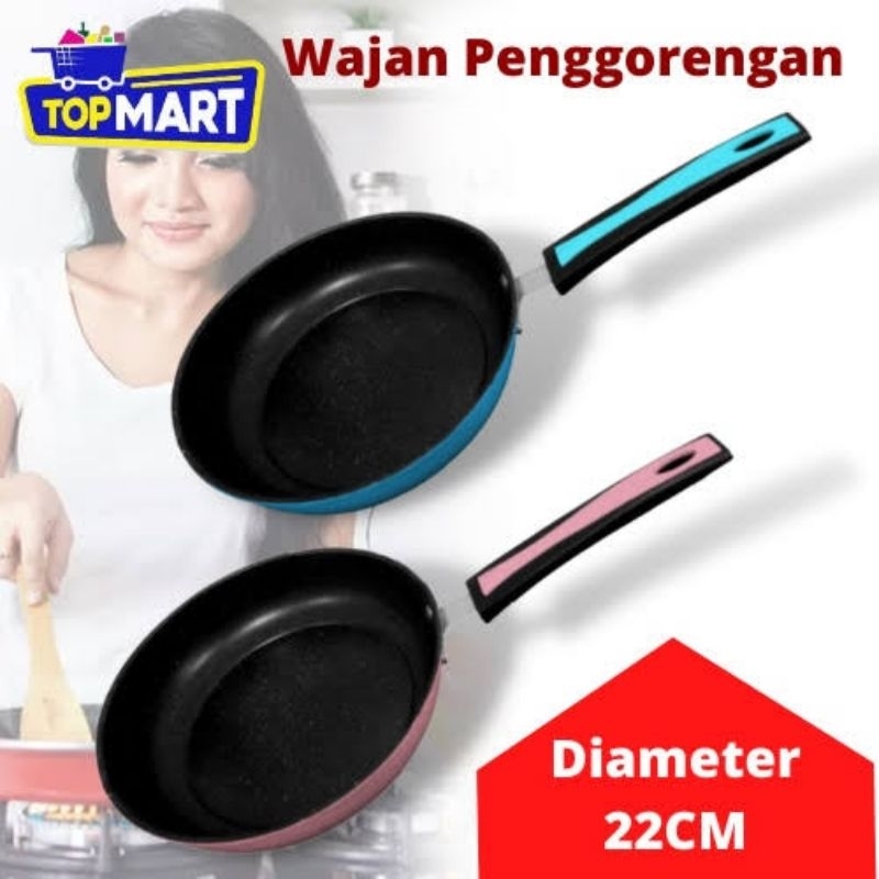 Wajan penggorengan teflon anti lengket 22 cm