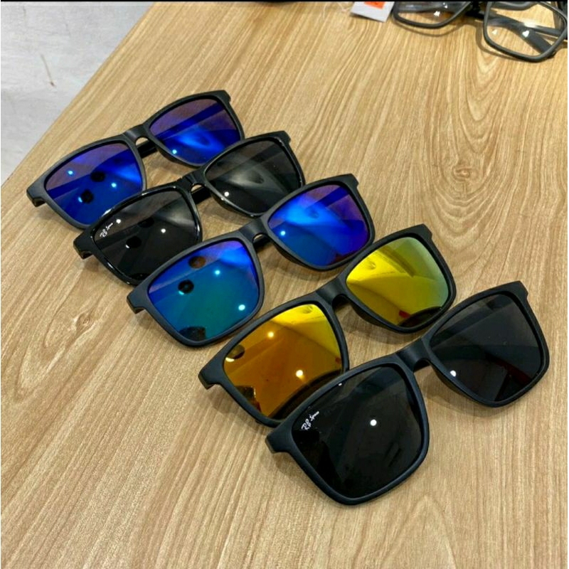 Kacamata RB Space Kacamata Kotak Cassual Kacamata Hitam