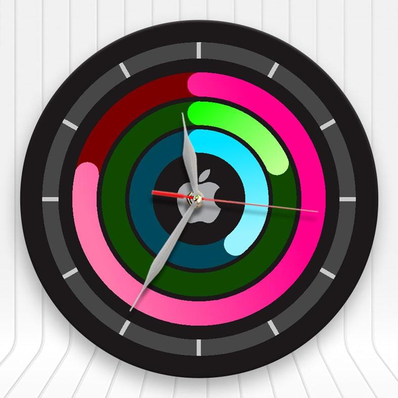 APPLE WATCH Jam Dinding Cantik APPLE WATCH Kayu Unik