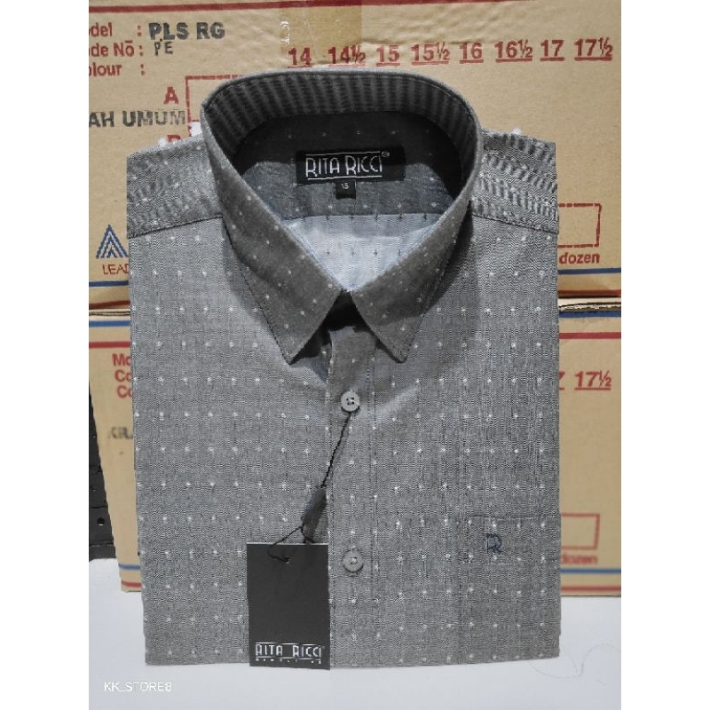 Kemeja RITA RICCI motif lengan pendek reguler fit