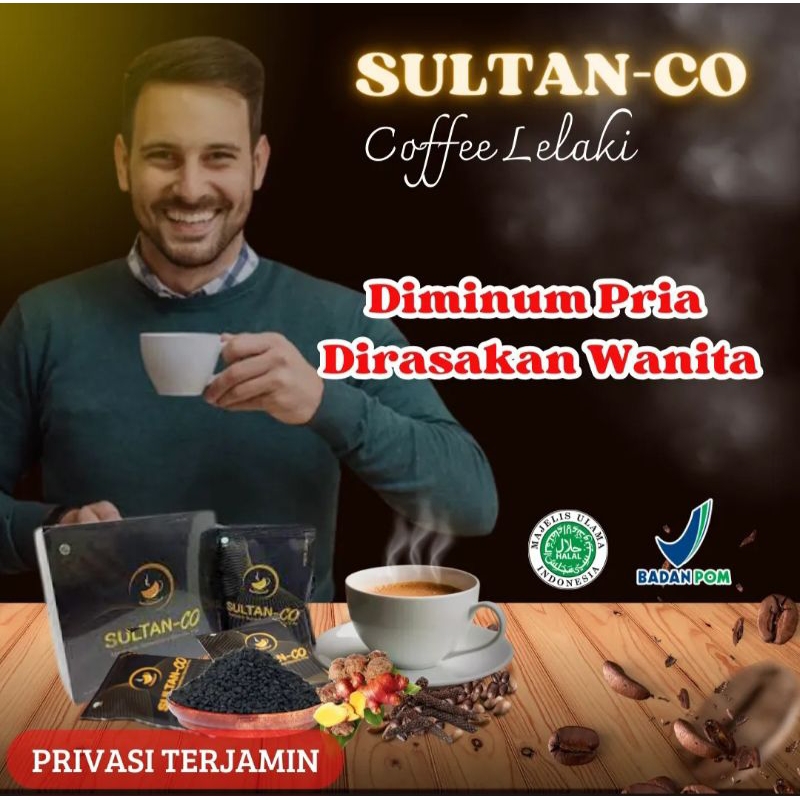 

[ Paket 3 sachet ] Kopi sultan co Terbaik bagi pria di rasakan wanita