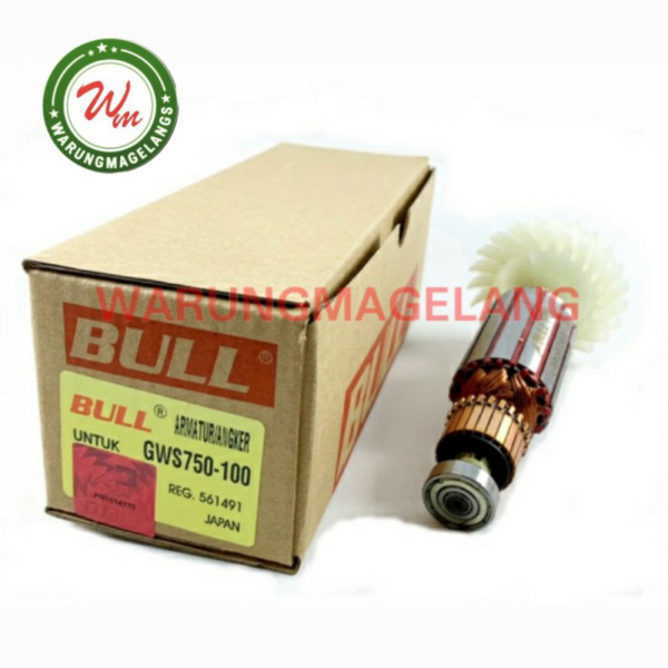 Armature Angker Bull for Gerinda Bosch GWS750-100 Gws 750 100 Diskon