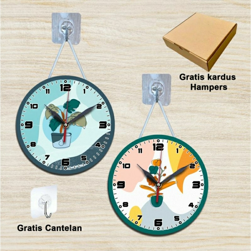 Jam Dinding Gantung - Jam Dinding Kayu Aesthetic