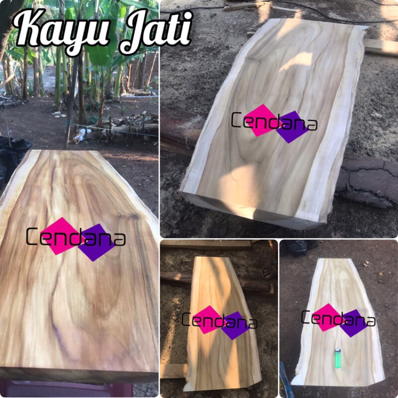 KAYU SOLID JATI ASLI BAHAN FURNITURE ATAU MEUBEL