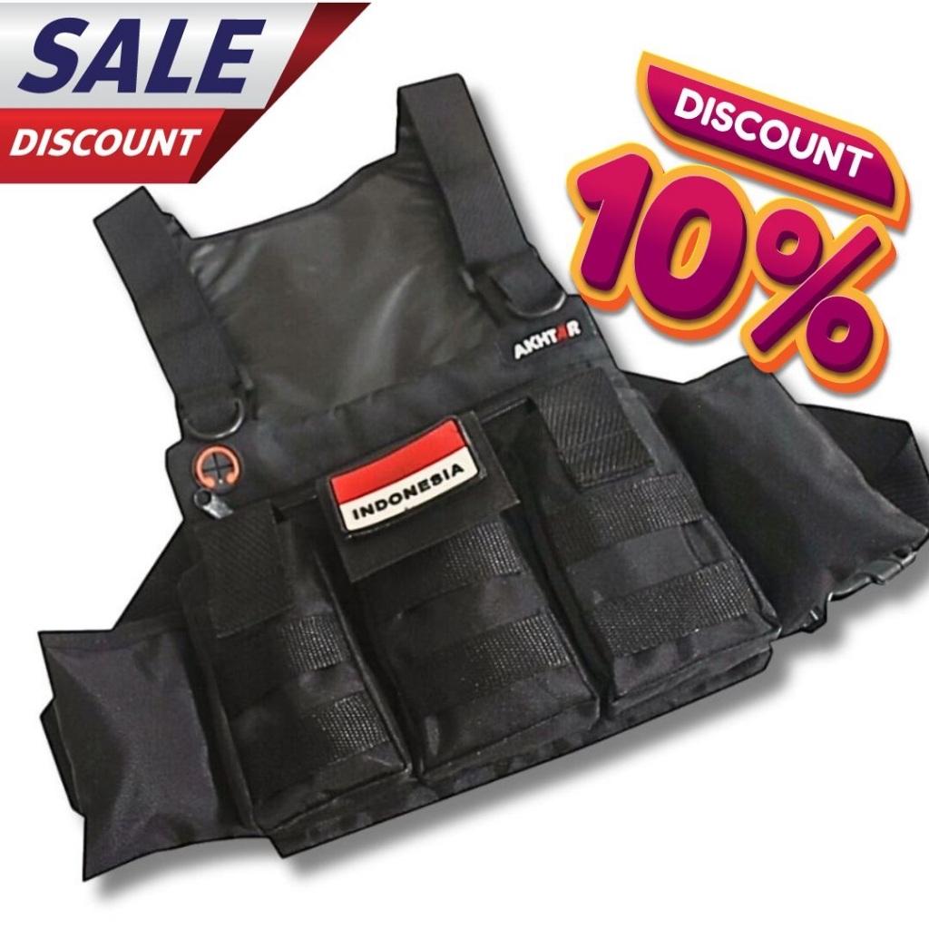 TAS DADA ROMPI TACTICAL ARMY CHEST BAG PRIA KEKINIAN TERBARU MURAH PREMIUM