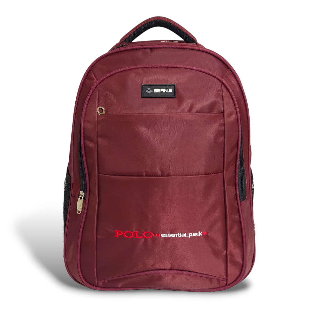 (FREE RAINCOVER) Tas Ransel Polo Essential Anak Sekolah Original 100% Bag Mudik Ukuran Sedang Anti A