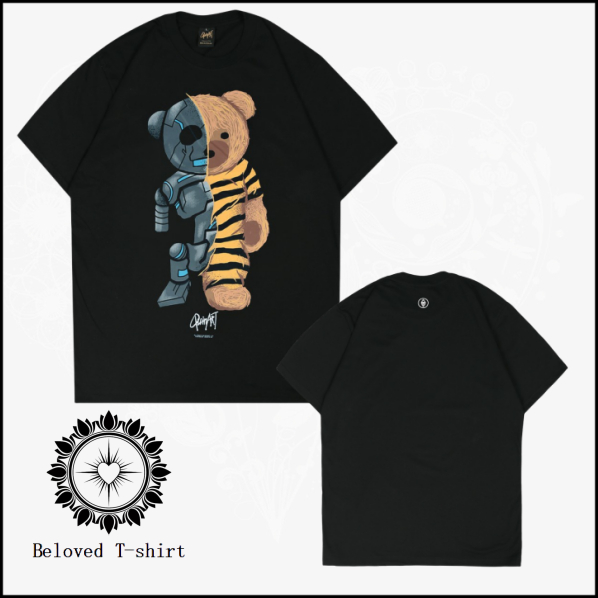 [Bestselling] QuinArt Robo Bear Black ( T shirt / Kaos UNISEX ) /