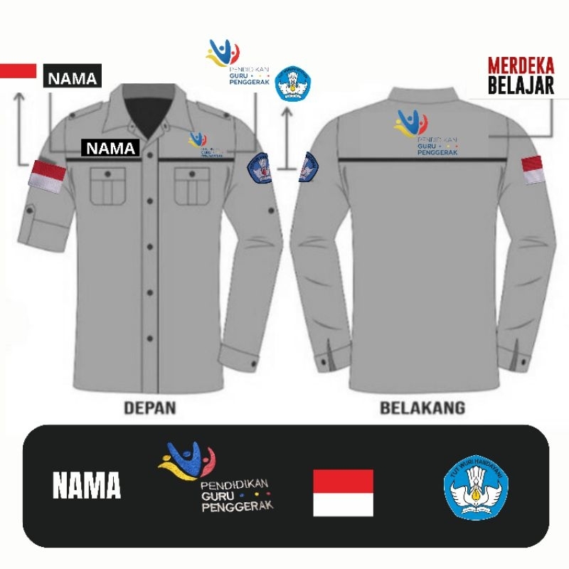 guru penggerak kemeja guru penggerak SYP seragam guru penggerak SYP PDH Guru Penggerak SYP baju guru