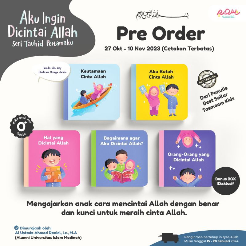 PO BOARDBOOK AKU INGIN DICINTAI ALLAH - SERI TAUHID PERTAMAKU Tasmeem Kids