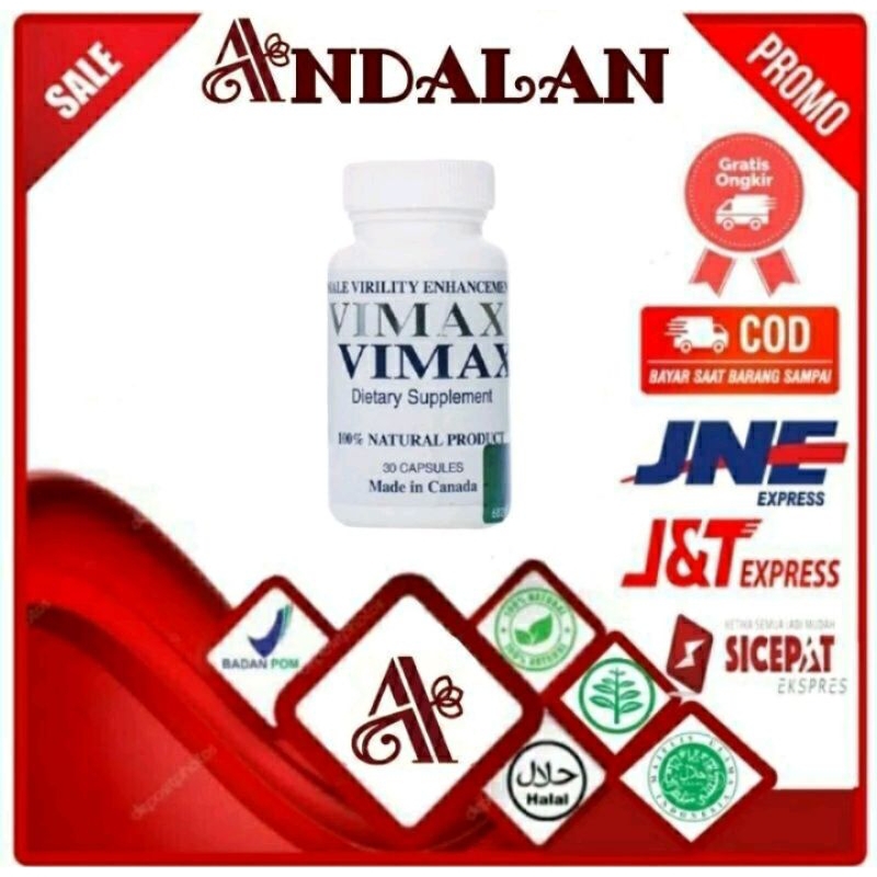 VIMAX IZON ASLI 30 KAPSUL PEMBESAR PERMANEN KUAT KERAS TAHAN LAMA