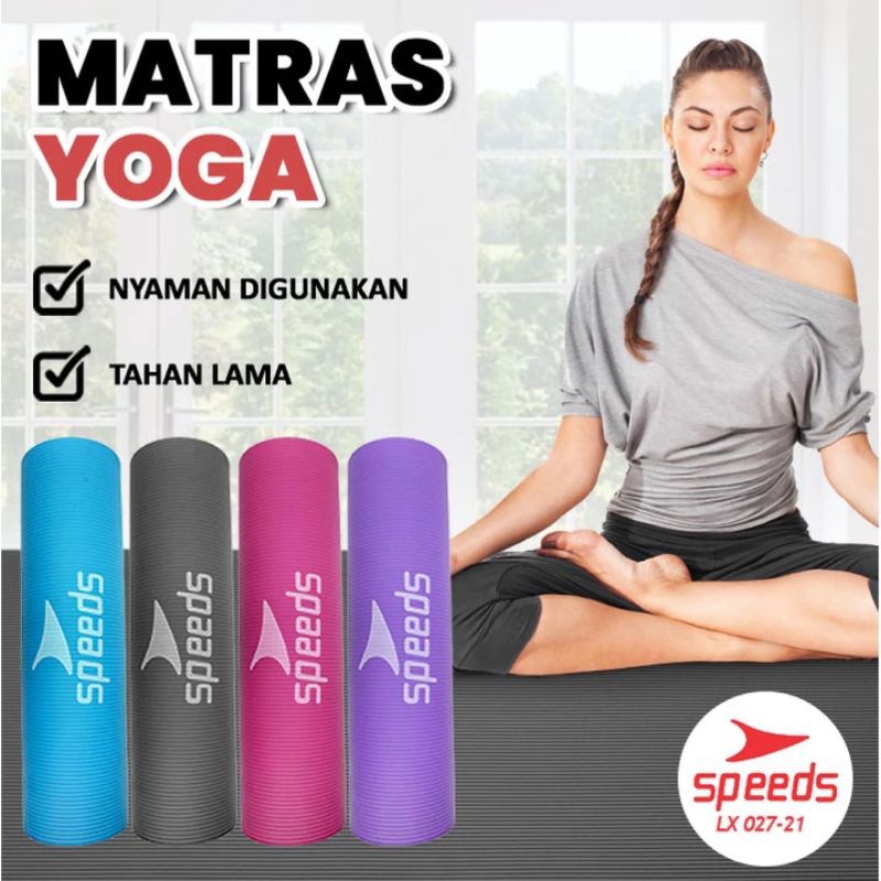 Matras Yoga speeds tebal 8mm Alas Olahraga Karpet Senam karpet pilates