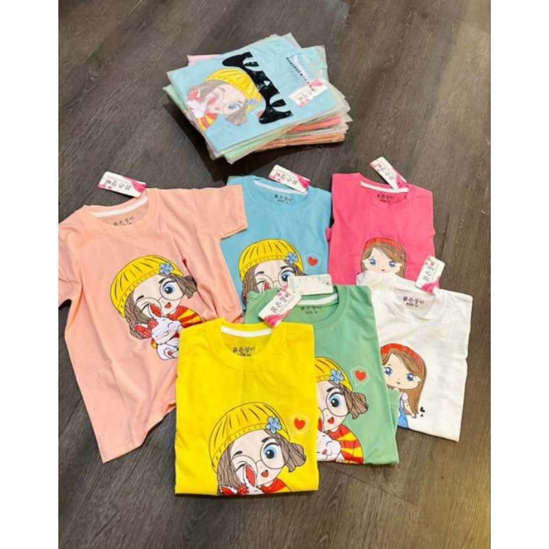 paket usaha Kaos Karakter anak Import 1-7 tahun