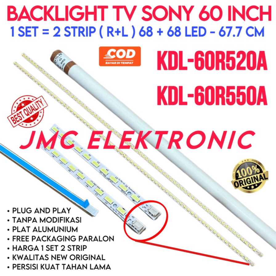 BACKLIGHT TV LED SONY 60 INCH KDL60R550A KDL60R520A 60R550A 60R520A