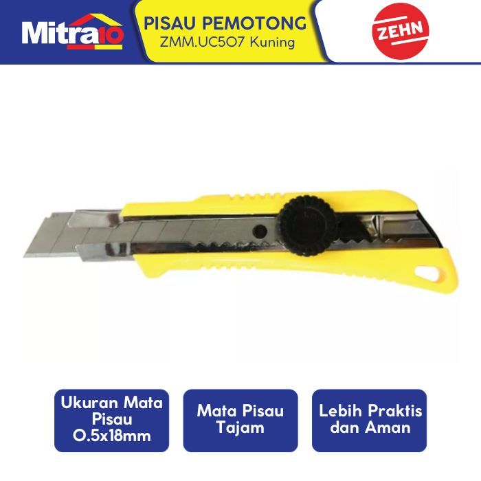 

Zehn Pisau Pemotong ZMm.UC507 0.5X1.8 Cm Kuning