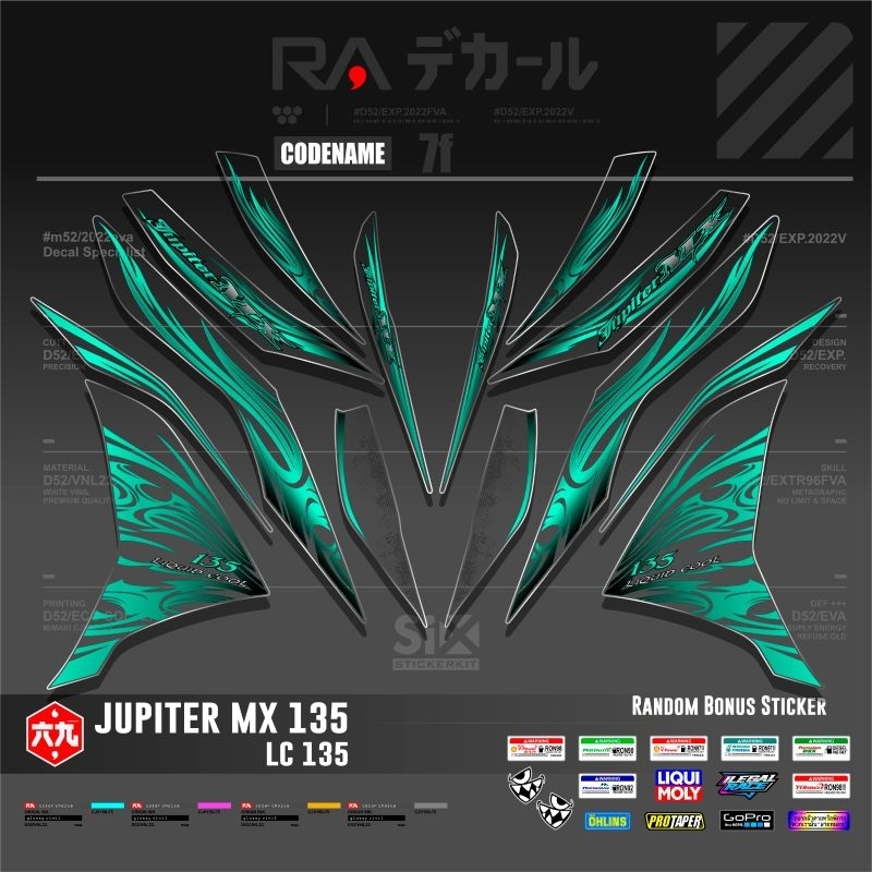 STRIPING JUPITER MX 135 NEW TRANSPARAN/STICKER MX 135 NEW TRANSPARAN