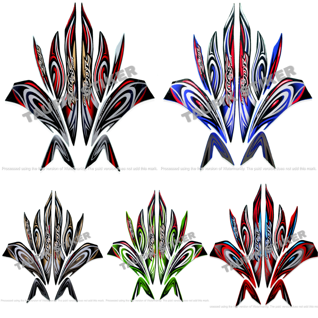 STRIPING LIS BODY MOTOR YAMAHA MIO SOUL 2008 SEPASANG STANDAR FULL SET