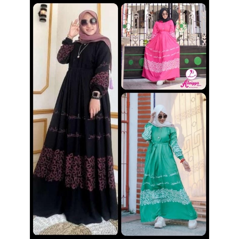 LAYNA - Gamis Twill Alwiyya Fashion Original