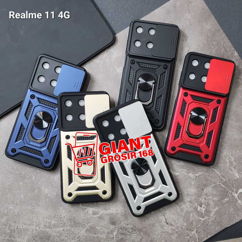 REALME 11 4G REALME C21 REALME C21Y REALME C25Y CASE TRANSFORMER SLIDE 2 IN 1 CASE ROBOT REALME 11 4