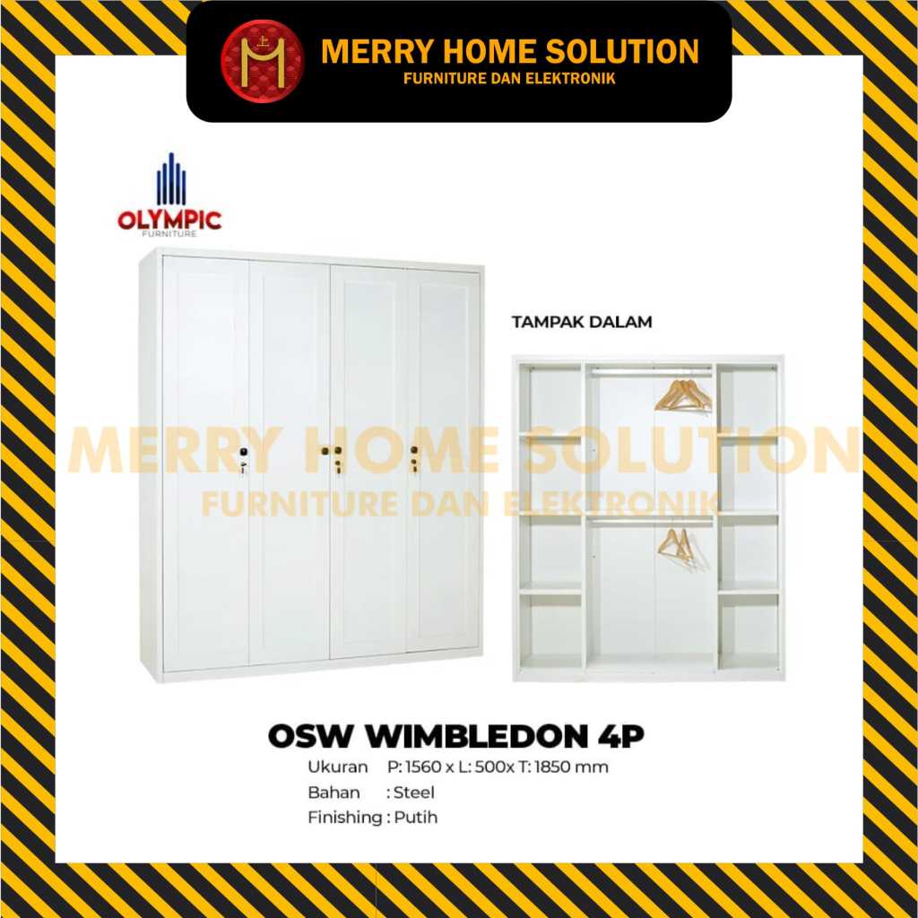lemari pakaian 4 pintu lemari plat besi osw wimbledon lemari pakaian 4 pintu