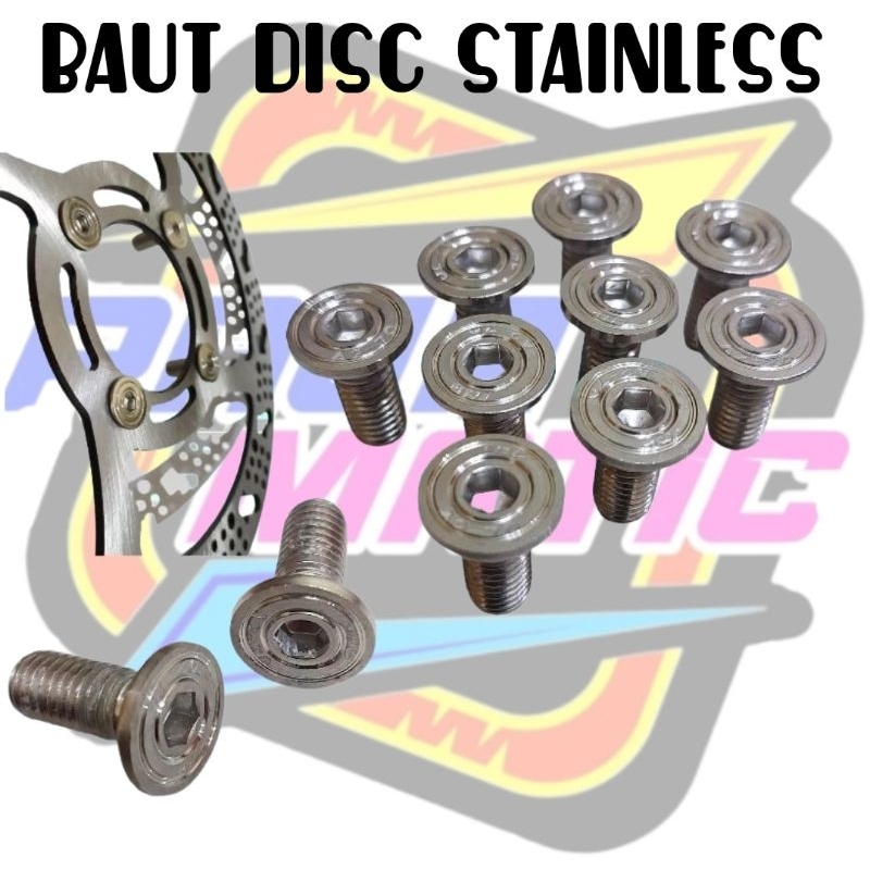 Baut disc stainlees baut cakram stainlees baut L disc cakram stainless