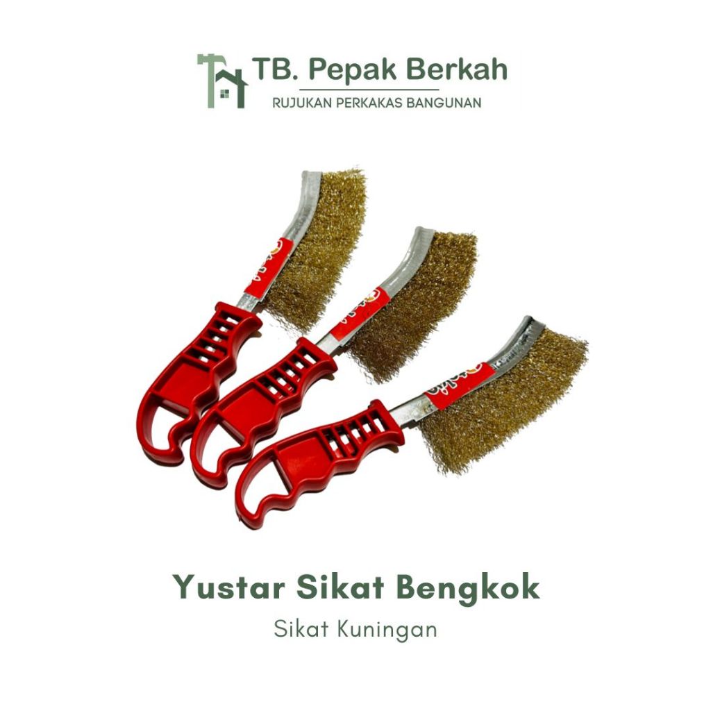 Sikat Kawat Baja Kuningan / Sikat Kawat Kuningan Bengkok