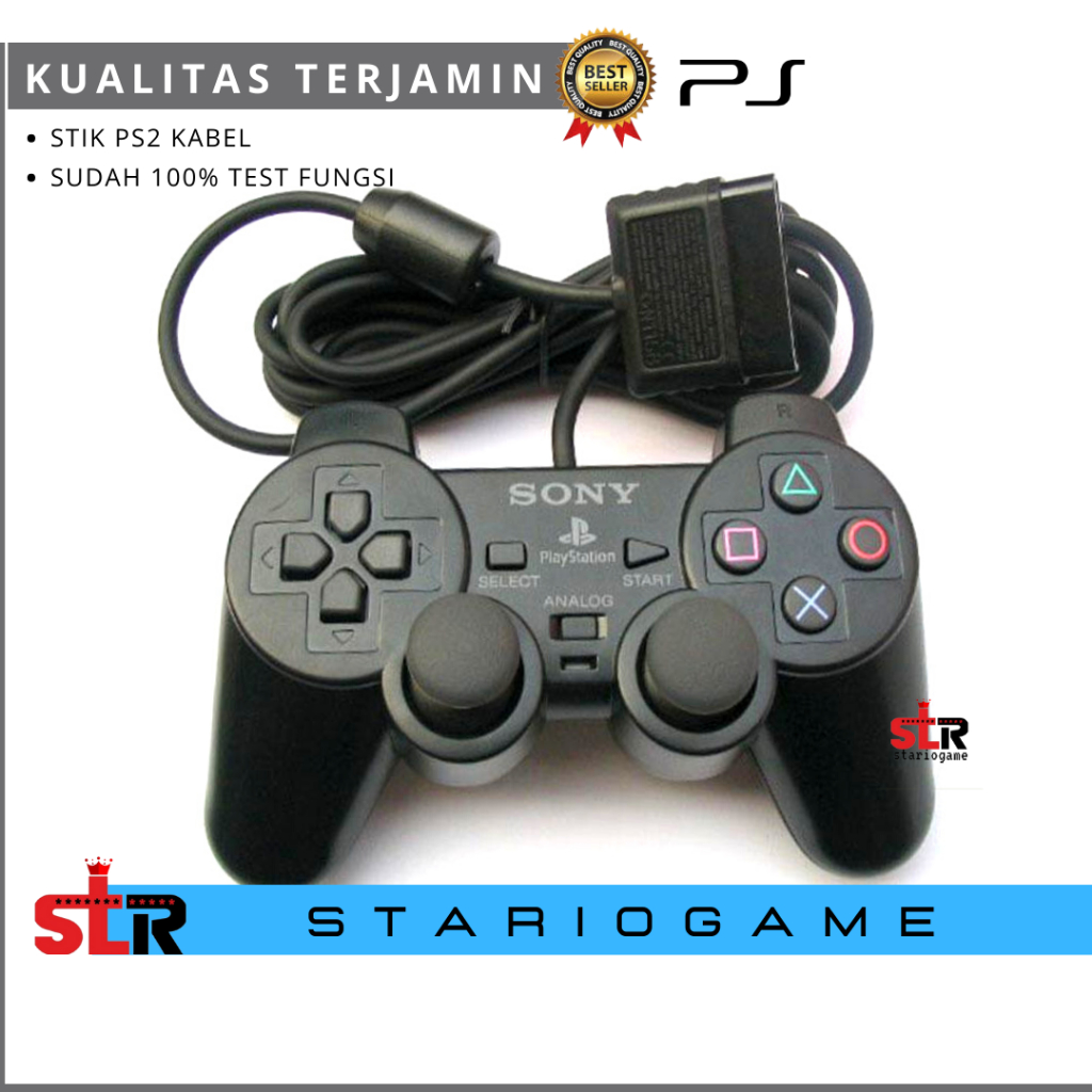 Stik ps2 Joystick PS2 hitam stik playstation 2 Stik ps2 tw hitam Stik ps2 sony