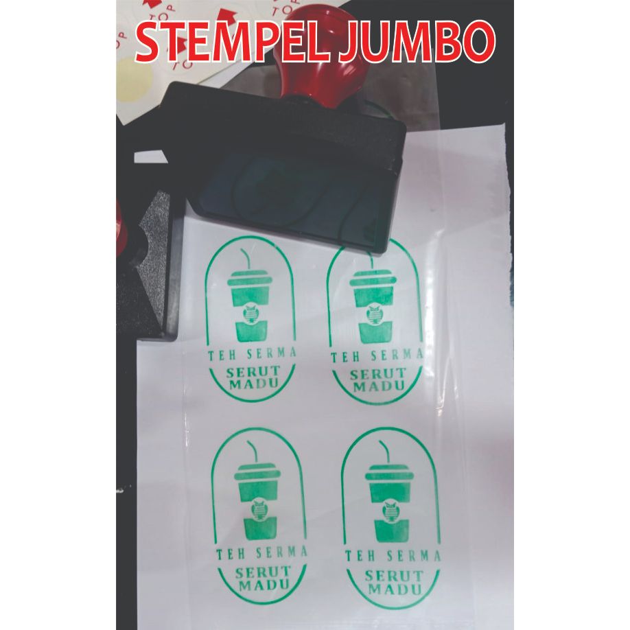 

stempel otomatis jumbo plastik dan kertas