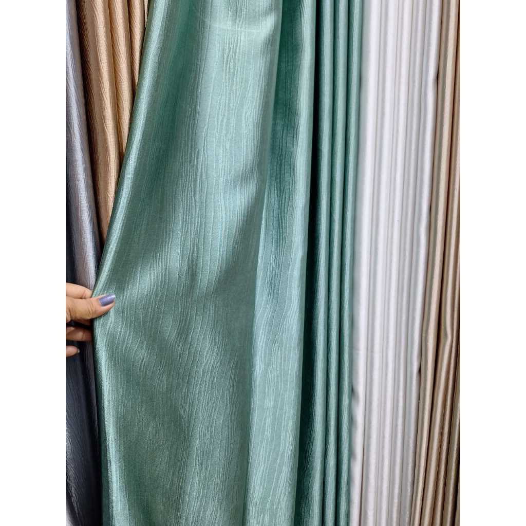 Gratis Poni/Gratis Vitrase beli 2 gorden Tosca Mewah,Tebal blackout 90% anti sinar matahari