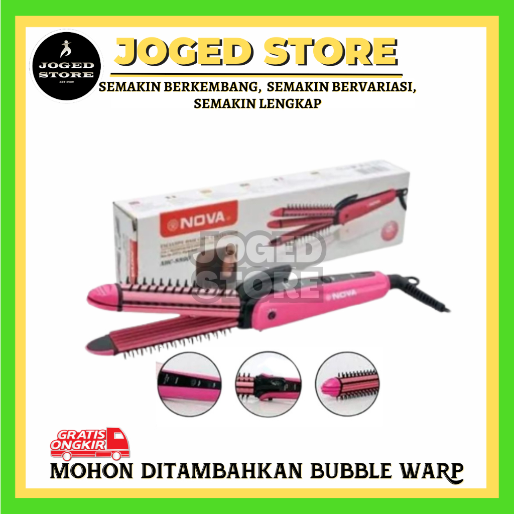 CATOK RAMBUT NOVA NHC-8890 3IN1 | CATOK RAMBUT NOVA | STYLING RAMBUT | CATOK