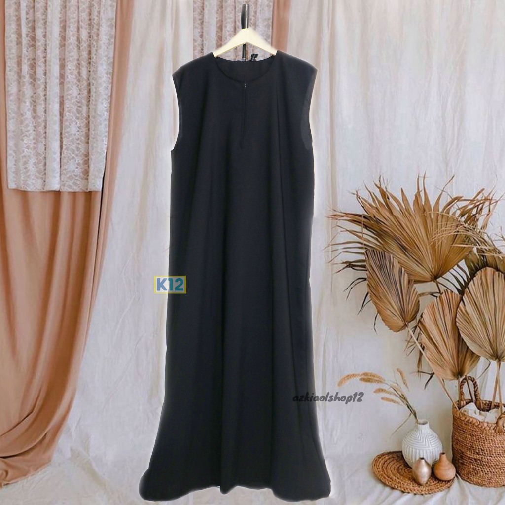GAMIS TANPA LENGAN/DRESS TANPA LENGAN/INNER ABAYA TANPA LENGAN