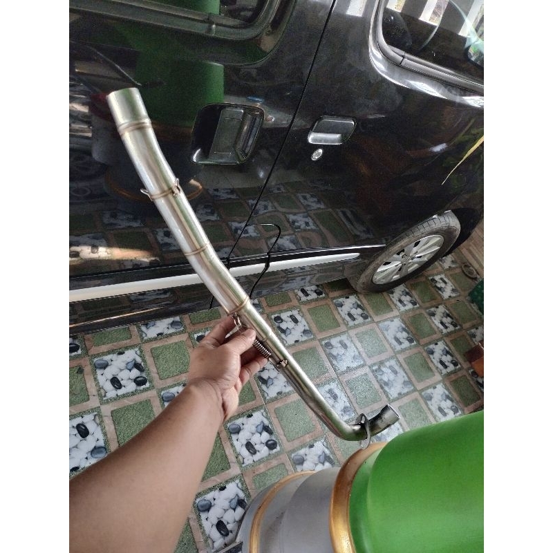pipa leher knalpot all motor bebek netral samping inlet 38 mm