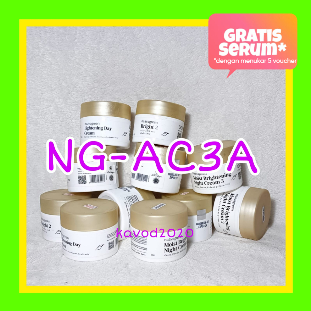 Krim Pagi Naavagreen NG-AC3A Acne Day Cream 10 gram by dr Fredi Setyawan Skincare Original Skin Care