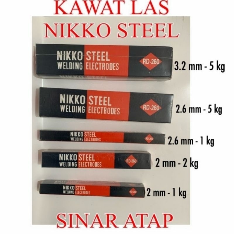 Kawat Las Merk Nikko Steel 2mm 2Kg