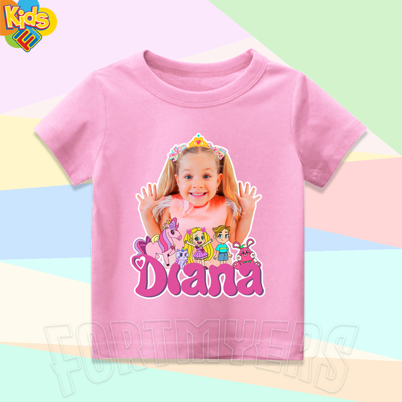 BAJU ANAK KAOS ANAK LOVE DIANA KIDS DIANA SHOW YOUTUBER