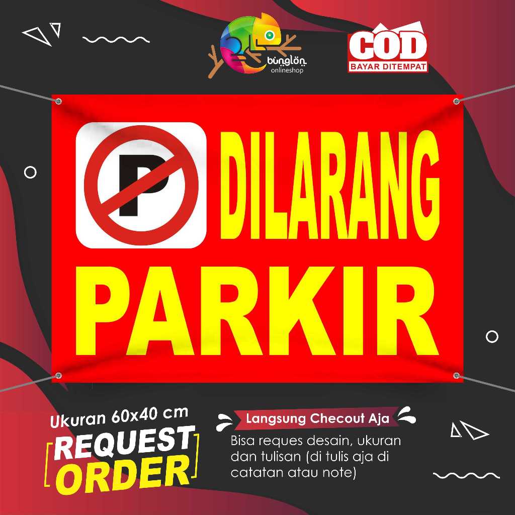 Spanduk Banner Dilarang Parkir