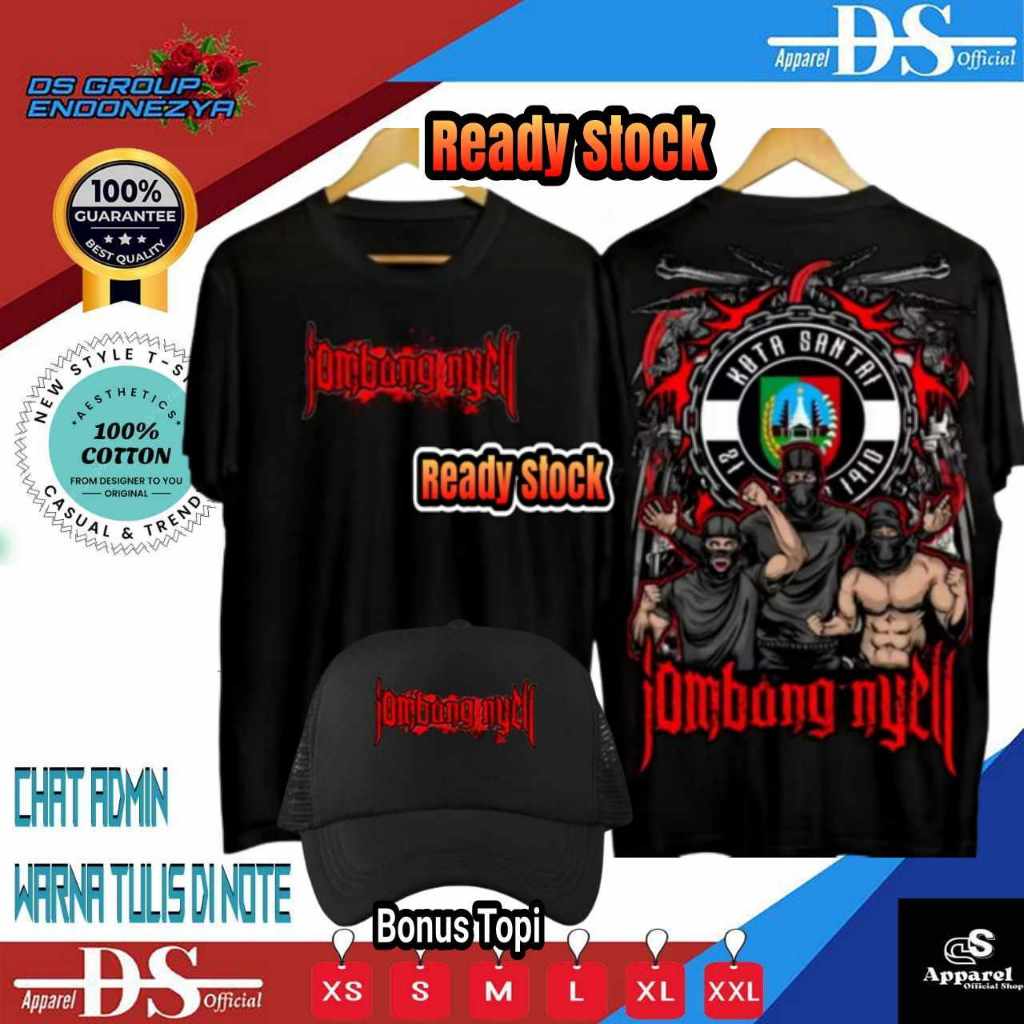 KAOS SABLON JOMBANG NYELL KOTA SANTRI (READY LENGAN PENDEK DAN PANJANG)