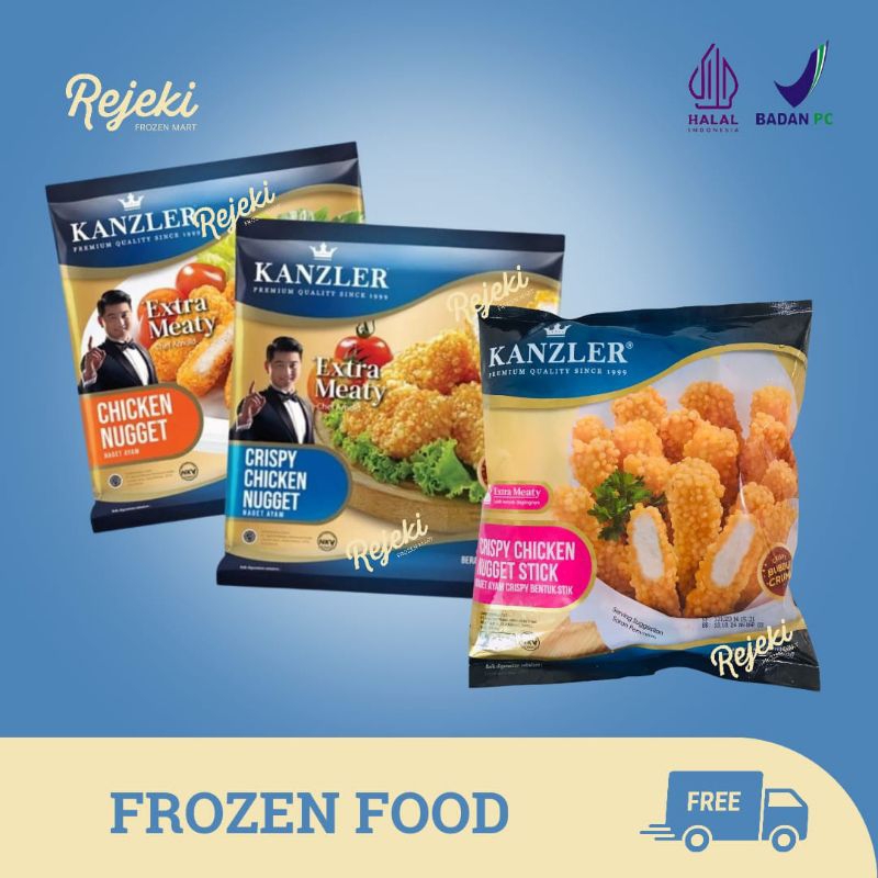 

Kanzler Chicken Nugget Naget Crispy Stick Spicy 450gr - Rejeki Frozen Mart