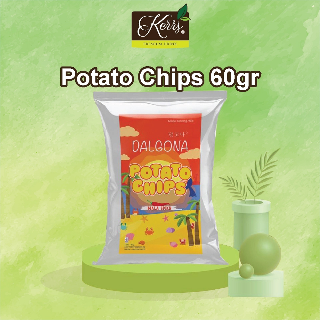 

Dalgona Potato Chips Mala Spicy 60gr