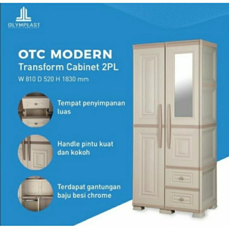 lemari OTC 2p modern olymplast