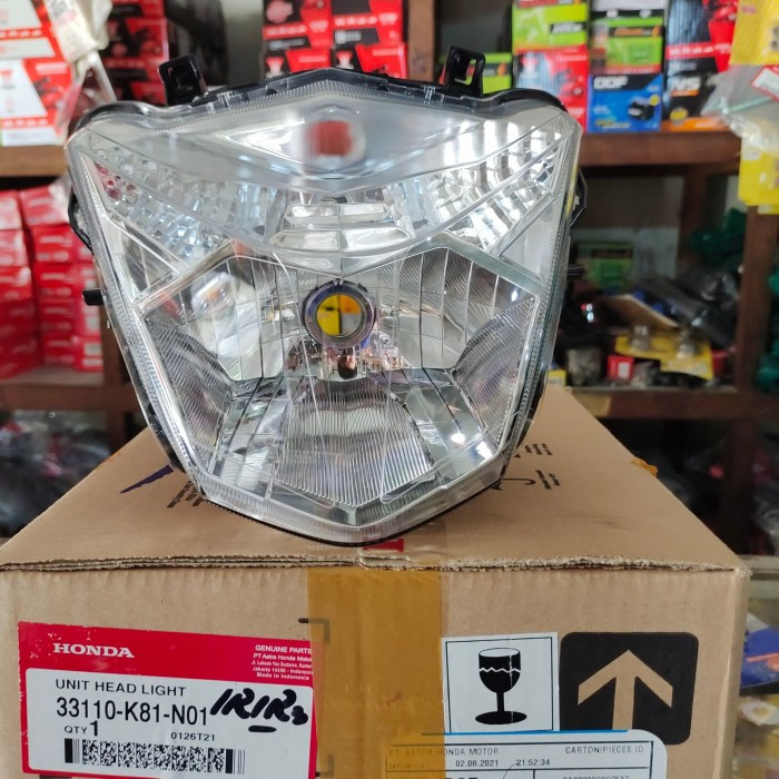 33110-K81-N01 Reflektor Lampu Depan Honda Beat Fi Esp Tahun 2016-2019 AHM ORI