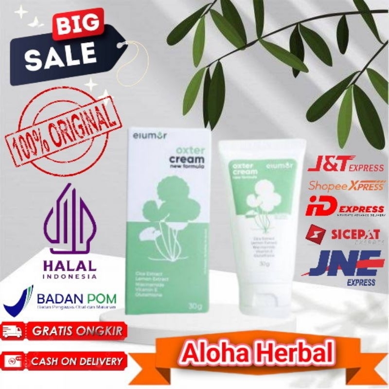 (COD) Elumor Oxter Cream Asli Serum Pemutih Ketiak Selangkangan Lekukan Tubuh Oxtet White Serum