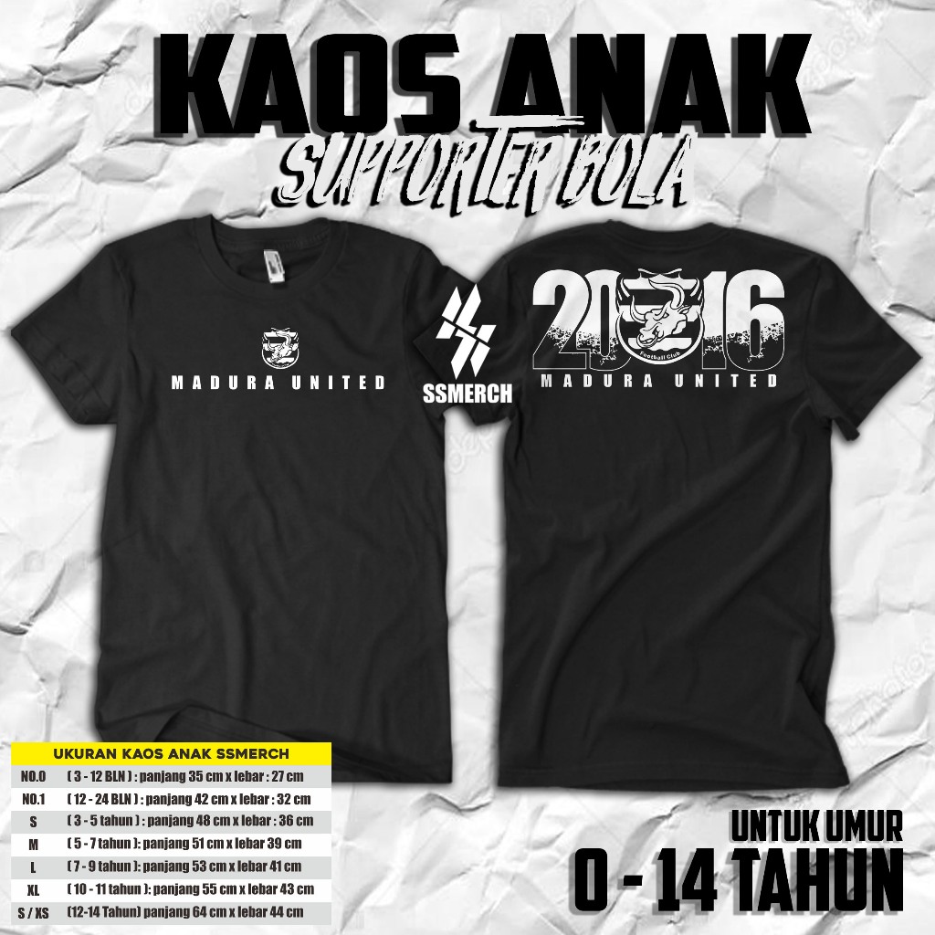 KAOS ANAK MADURA UNITED SUPORTER MADURA KCONK MANIA 01